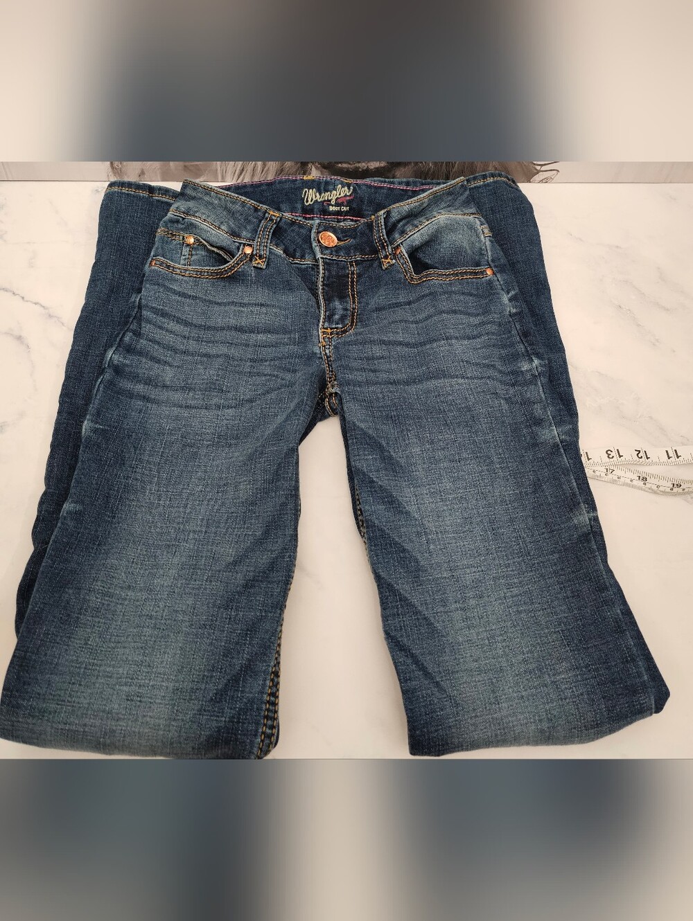 Wrangler Retro Mae Boot Cut Jeans Dark Wash 0x34